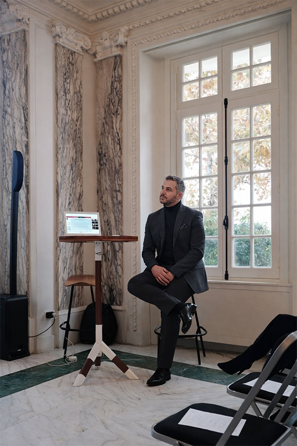 Dr. Joseph Gharios at a medical conference venue