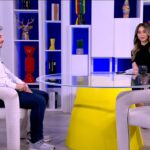 Dr. Joseph Gharios discussing hernia surgery in a television interview